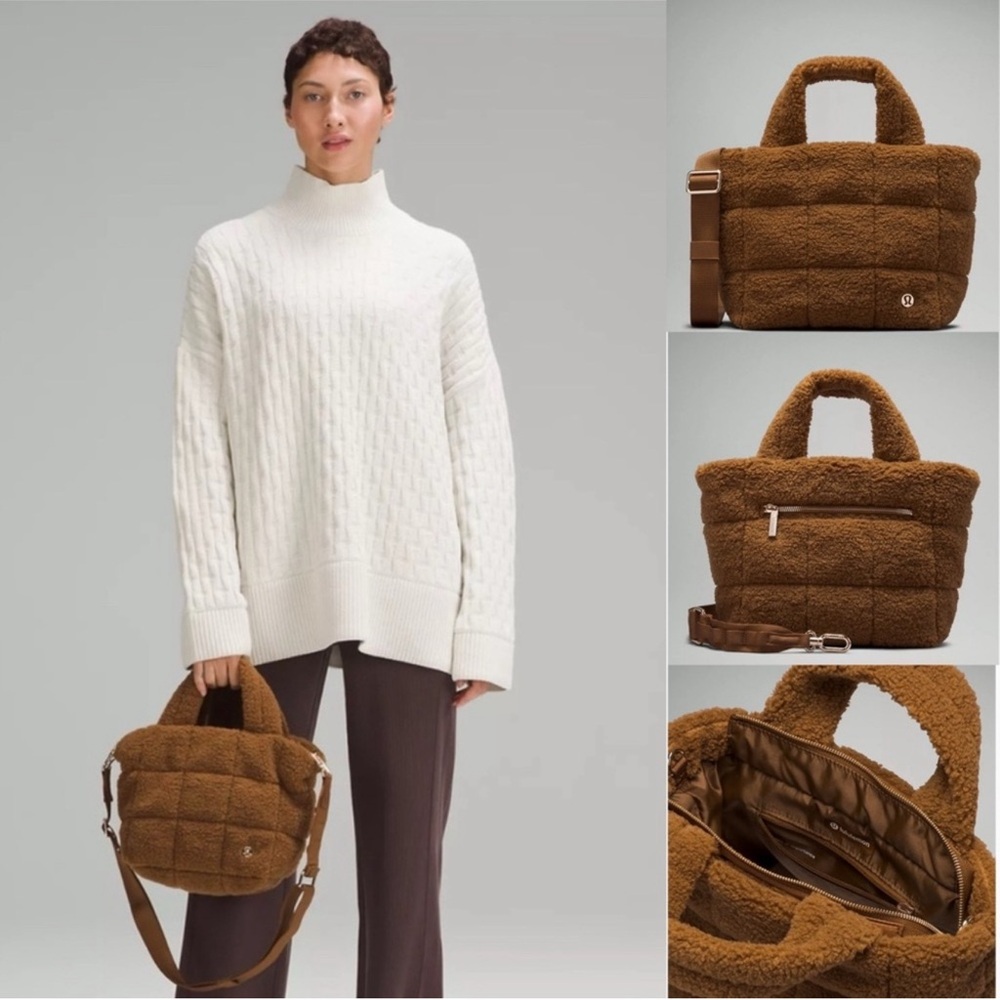 Lululemon Quilted Grid Crossbody Bag 5L Fleece